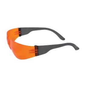 PIP Zenon Z12 250-01-0004 Rimless Safety Glasses with Black Temple, Orange Anti-Scratch Lens, 1 Pair