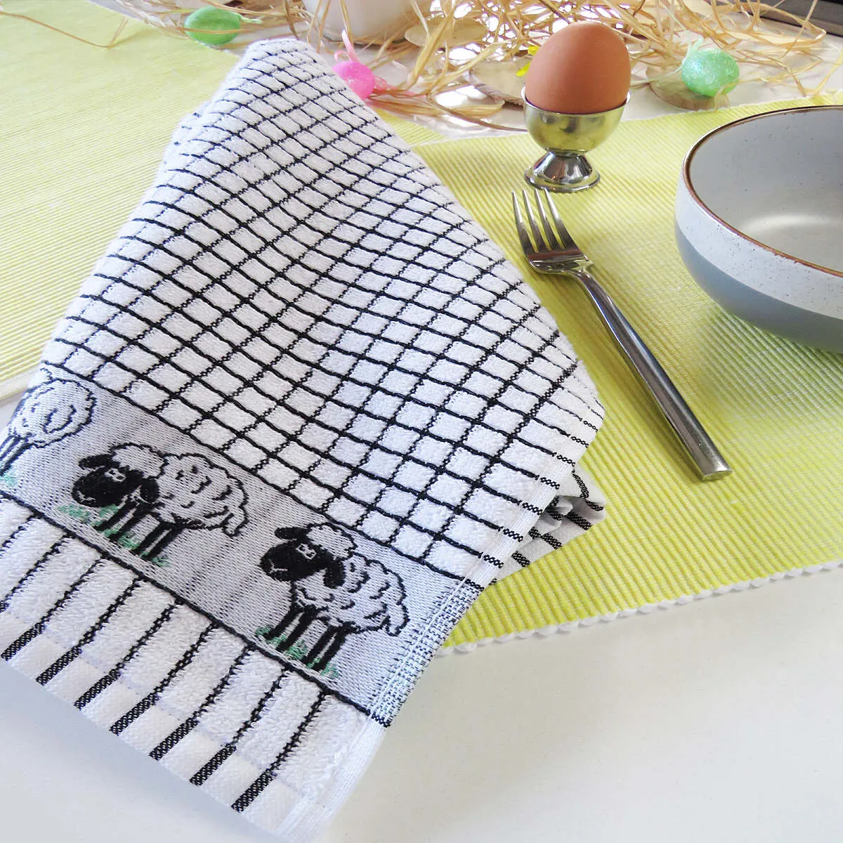 Poli-Dri Black Sheep Cotton Jacquard Tea Towel