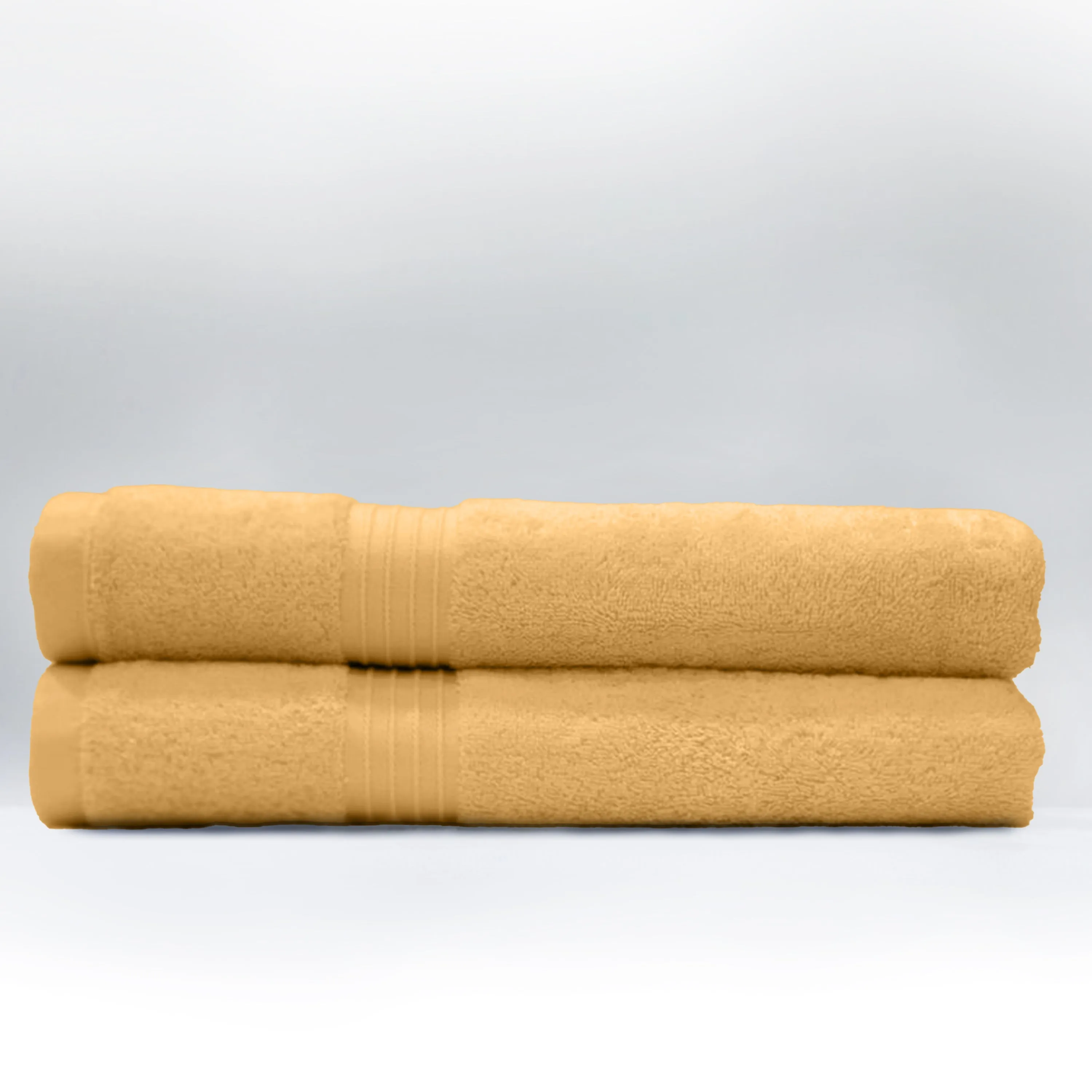 Premium Mango Pack of 2  600gsm High Quality Cotton Bath Towel 70x140cm