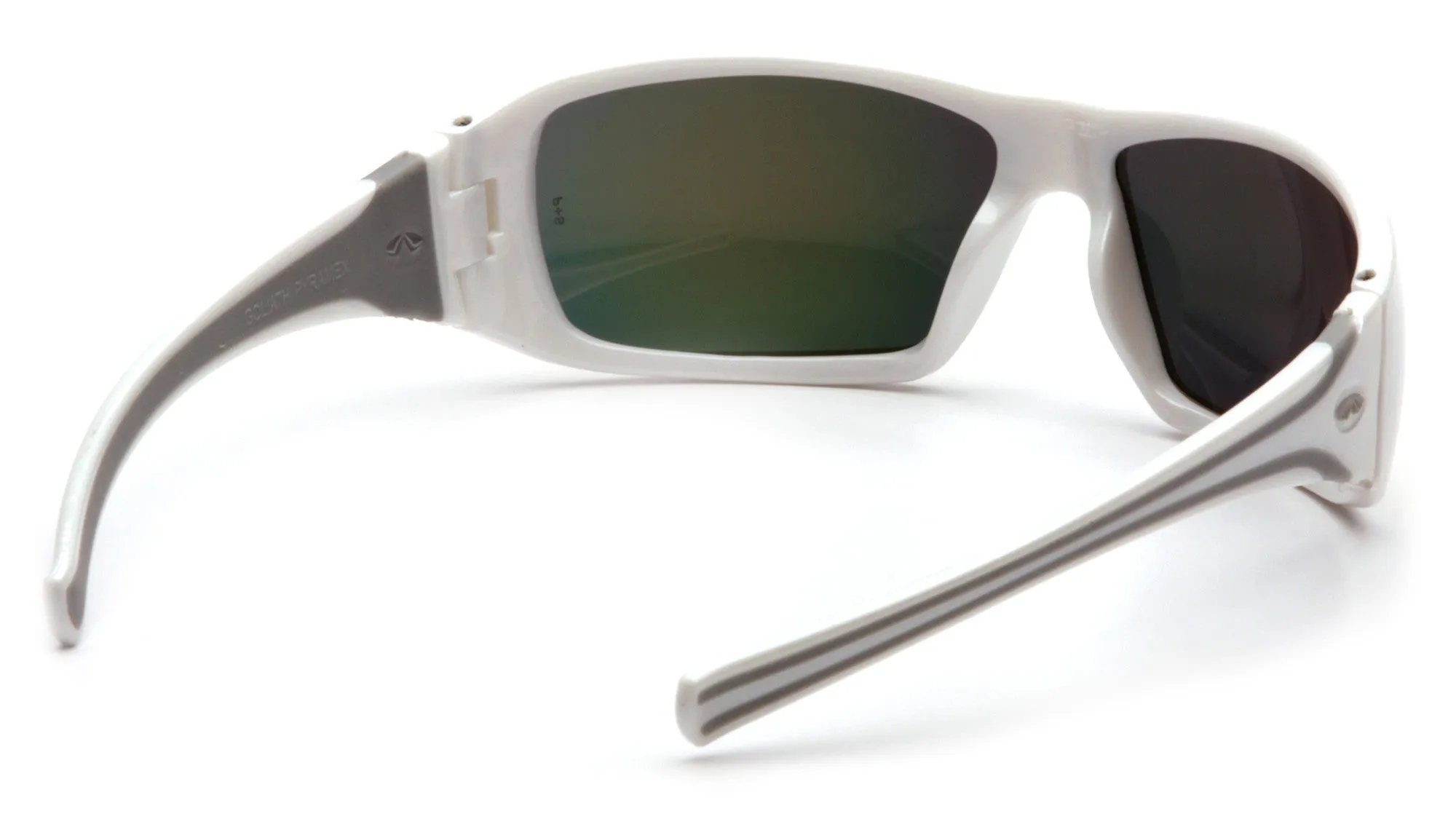 Pyramex Goliath White Frame Sky Red Mirror Safety Glasses #SW5655D