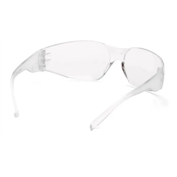 Pyramex S4110SUC Intruder Safety Glasses, Clear Frame, Clear Uncoated Lens, 1 Each