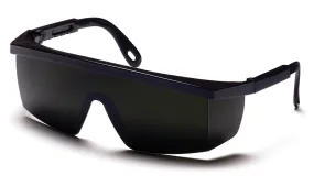 Pyramex SB450SF Integra Black Safety Glasses W/ 5.0 IR Filter Lens Lens (12 each)