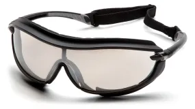 Pyramex SB4680STP XS3 Plus Black Goggles W/ Indoor/Outdoor Mirror Anti-Fog Lens (12 each)