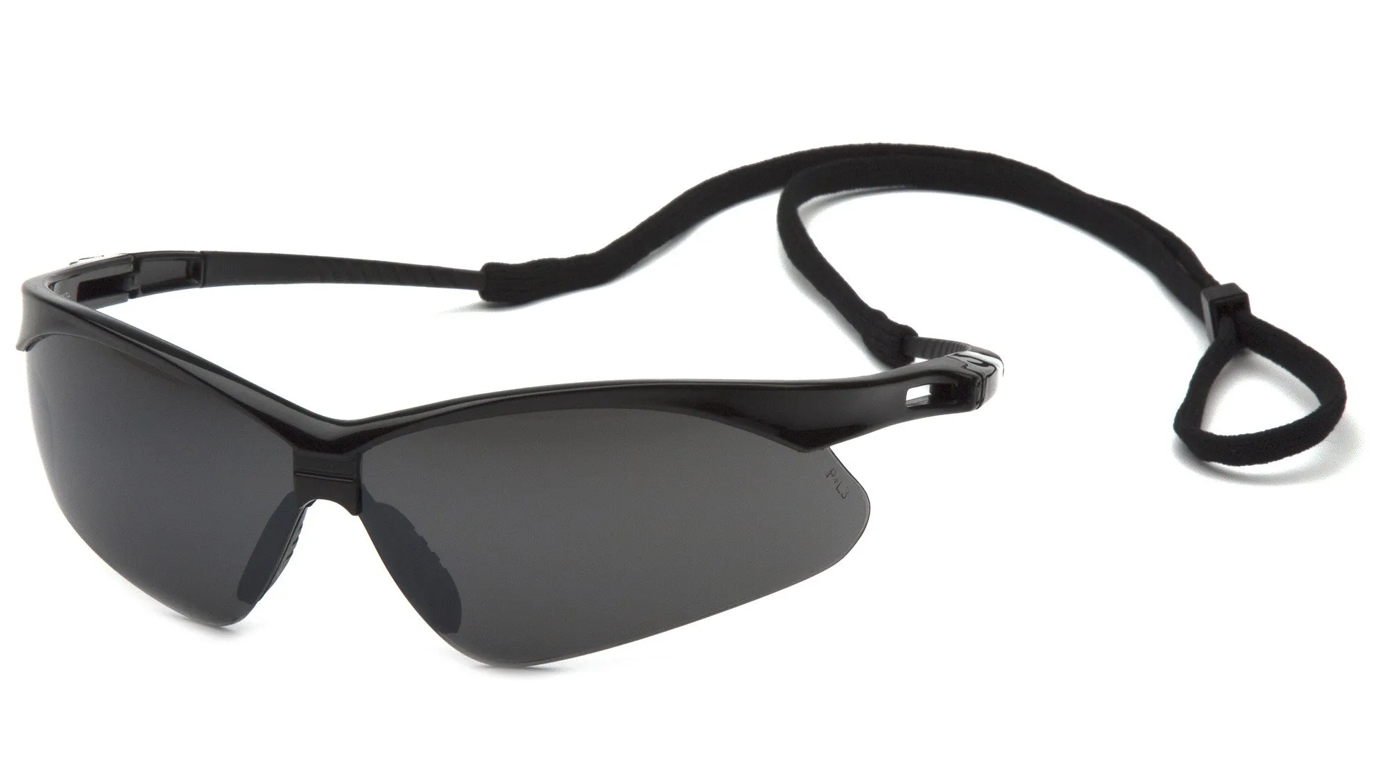 Pyramex SB6376SP PMXTREME Black Safety Glasses W/ Smoke Green Mirror with Cord Lens (12 each)