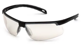 Pyramex SB8680DT Ever-Lite Black Safety Glasses W/ Indoor/Outdoor Mirror Anti-Fog Lens (12 each)