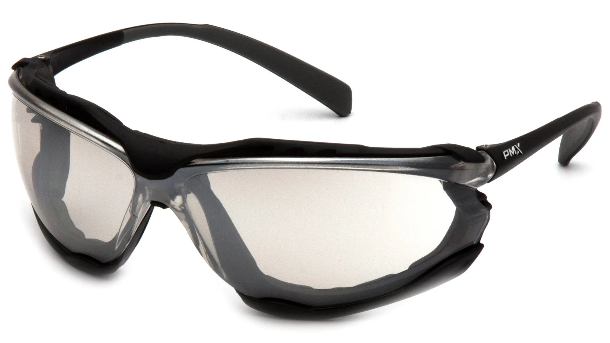 Pyramex SB9380ST  Black Safety Glasses W/ Indoor/Outdoor Anti-Fog Lens (12 each)