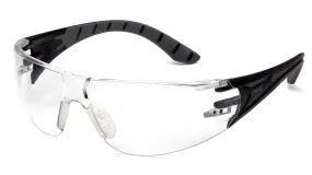 Pyramex SBG9610ST Endeavor Plus Black/Gray Safety Glasses W/ Clear Anti-Fog Lens (12 each)