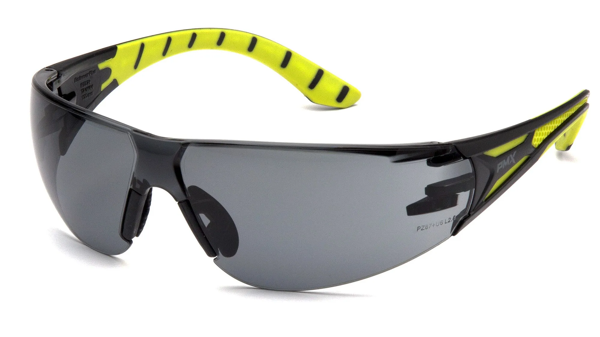 Pyramex SBGR9620S Endeavor Plus Black/Green Safety Glasses W/ Gray Lens (12 each)