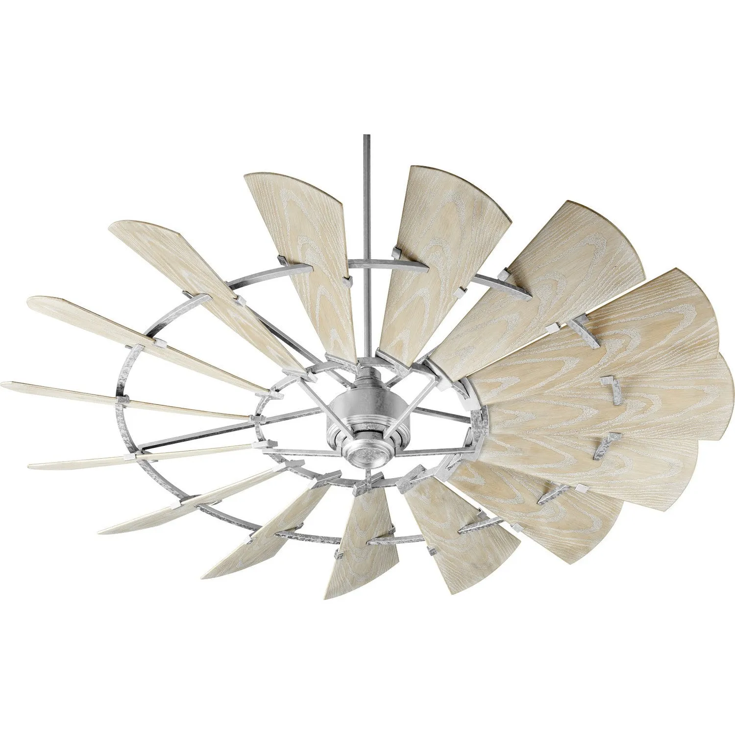 Quorum Windmill 197215-9 Patio Fan - Galvanized