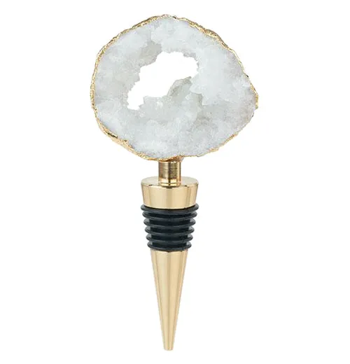 "Geode" Gilded Bottle Stopper