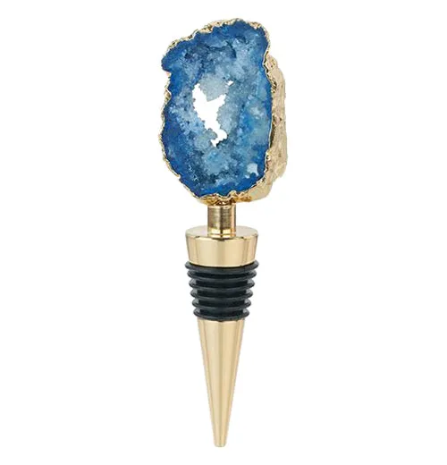 "Geode" Gilded Bottle Stopper