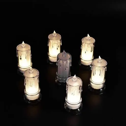 Raptas Battery Operated LED Candle Tealight Diya, Decorative Lights for Home, Wall, Lighting Decoration