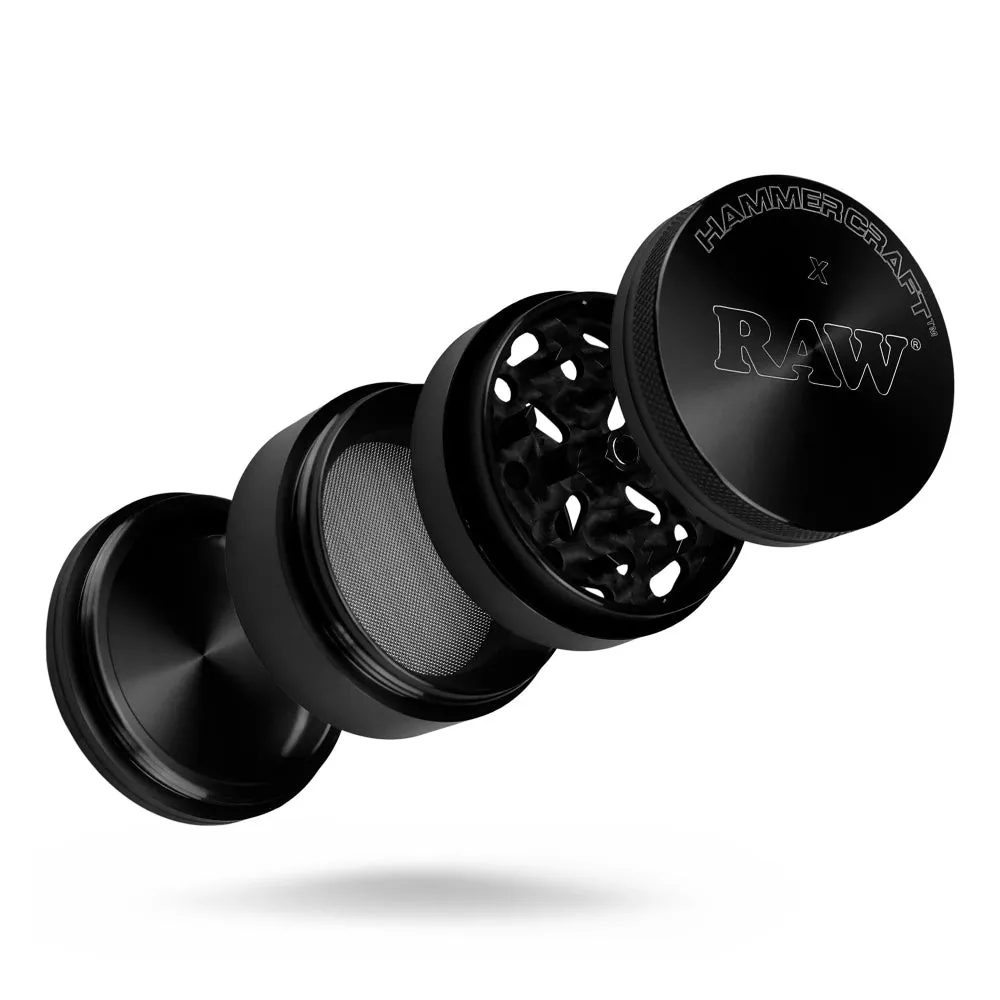 RAW x Hammercraft - 61mm 4 part Grinder - Black