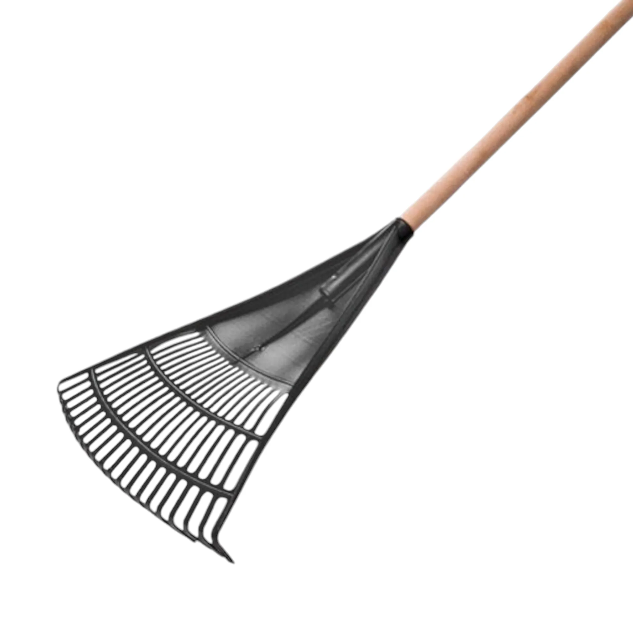 Recycle Plastic Garden Rake Black Large Buzz