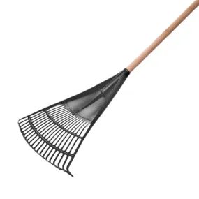 Recycle Plastic Garden Rake Black Large Buzz