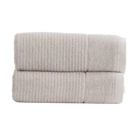 Renee Taylor Cambridge Textured 2 Piece Pumice Stone Bath Sheet Pack