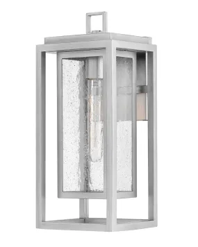 Republic LED Outdoor Wall Mount in Satin Nickel