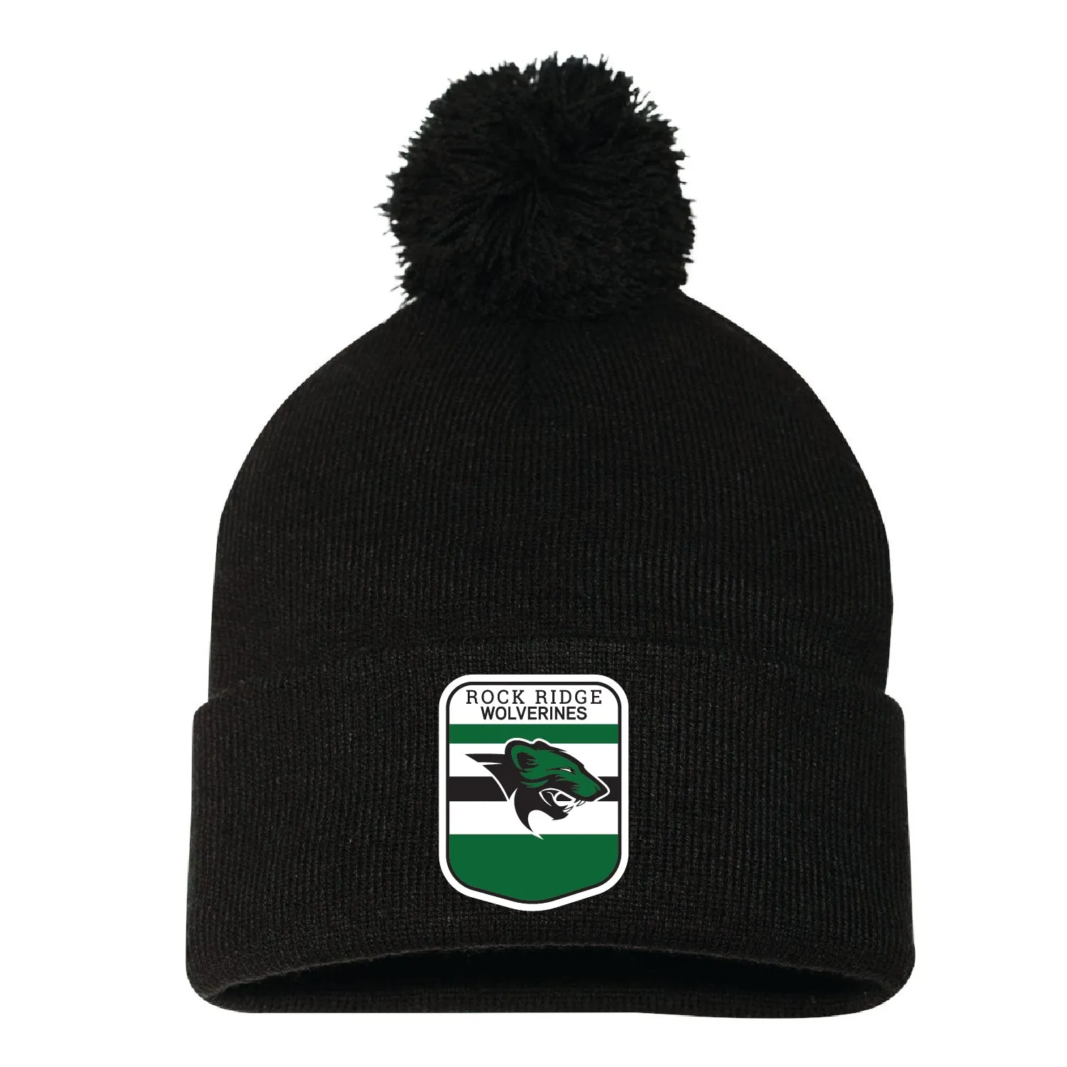 Ridge Fan Gear 2" Pom-Pom Cuffed Beanie