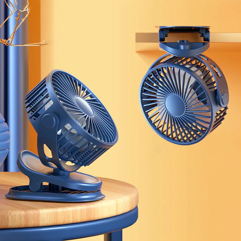 Rotable 3 Speed Fan With Clip and Hook