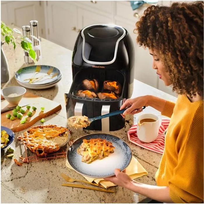 Russell Hobbs Satisfry Snappi 8.5L 1800W Dual Basket Air Fryer - Black | 27290