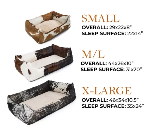 Salt and Pepper Pet Bed, 44X26X10"