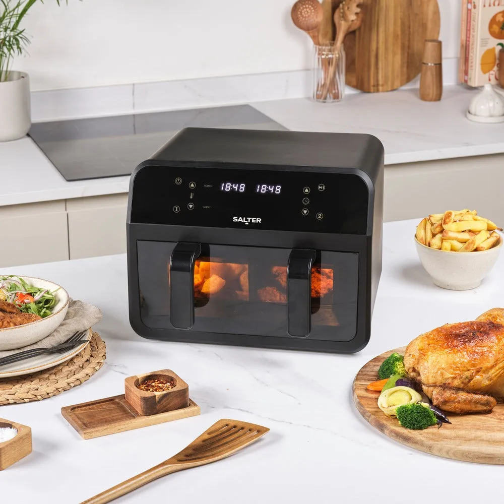 Salter 7L Dual View Air Fryer with Removable Divider