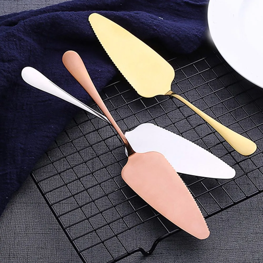 Serrated Edge Cake Server Blade Cutter Shovel Cake Spatula Tool