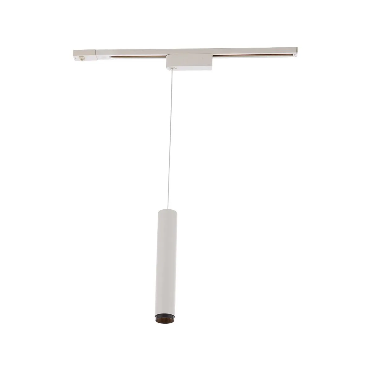 Silo LED Pendant Head 20W 4000K, Halo, White with Black Collar