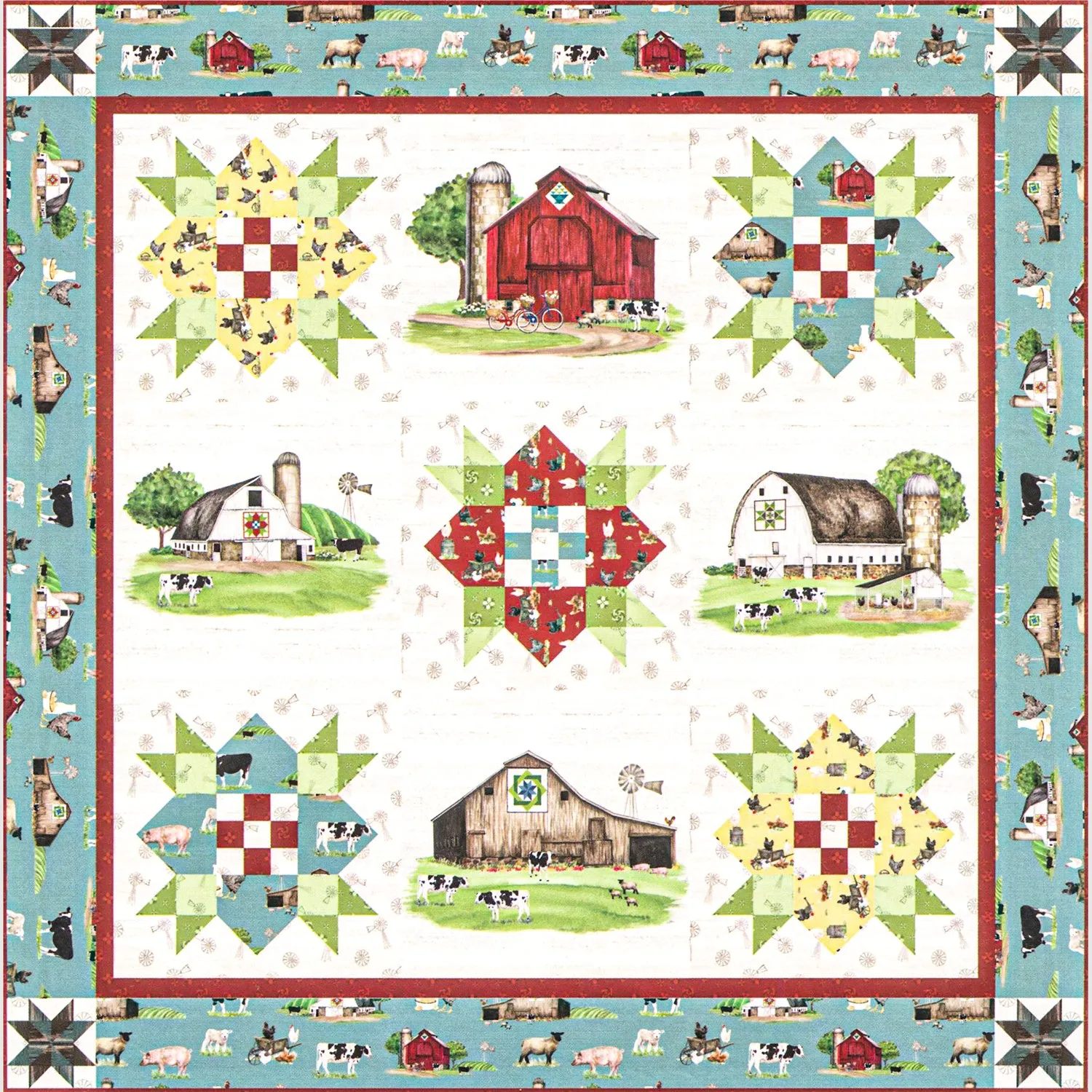 Spring Barn Quilt Kit