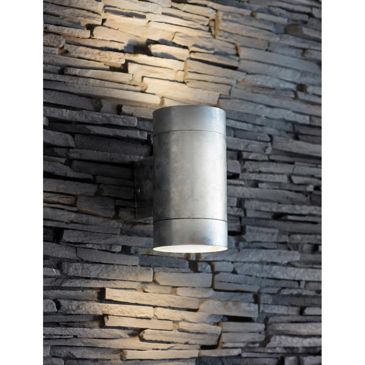 St Ives Up & Down Light, Large - Galvanised Steel