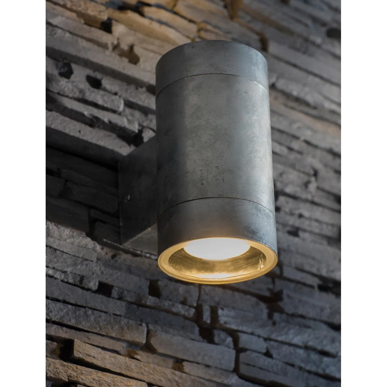 St Ives Up & Down Light, Large - Galvanised Steel