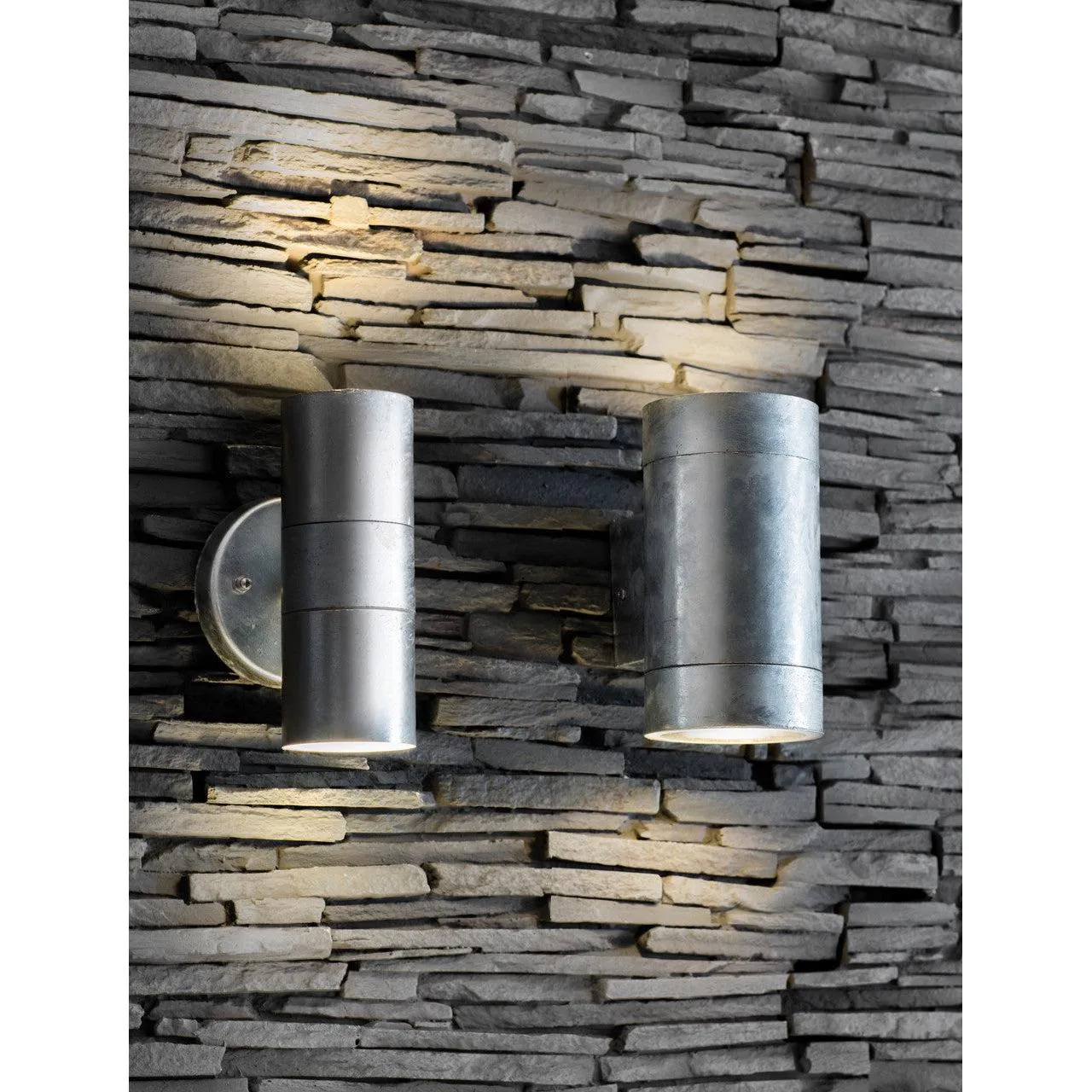 St Ives Up & Down Light, Large - Galvanised Steel