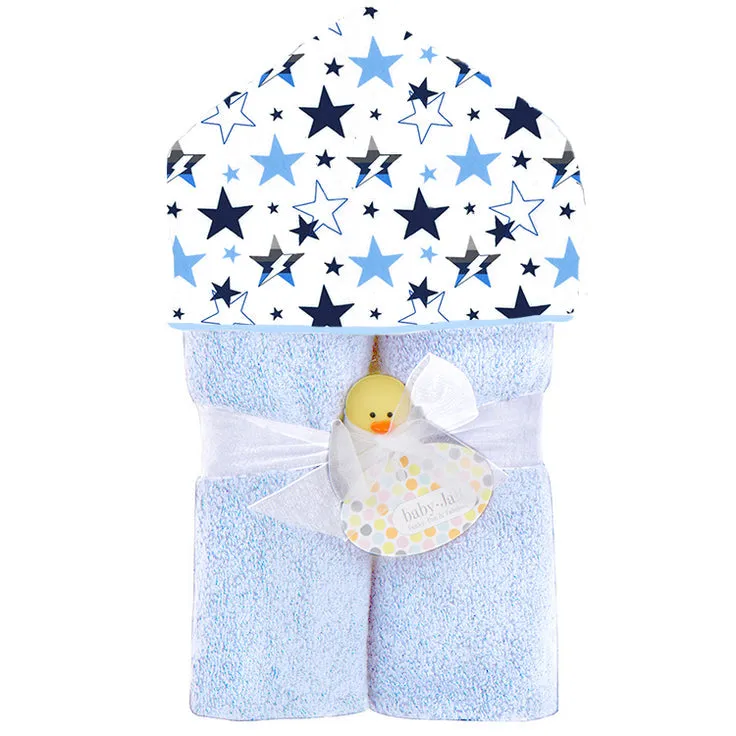 Starlight Blue Plush Hooded Towel