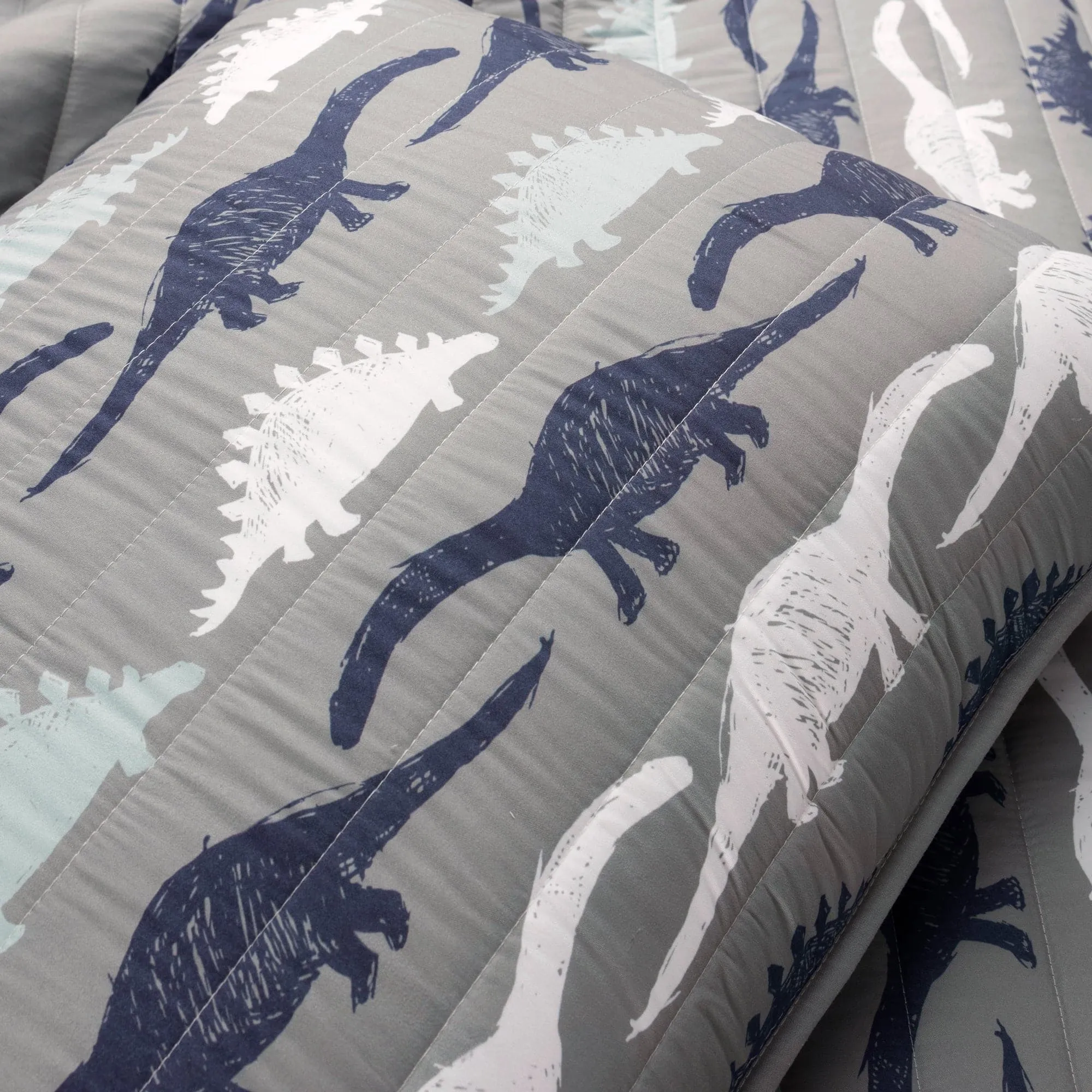 Stone Age Dinosaur Reversible Quilt Set