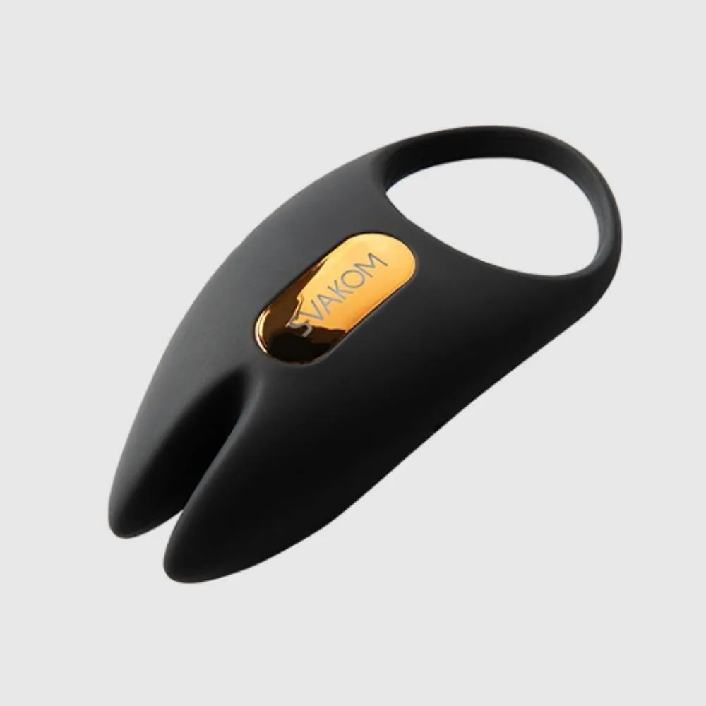 Svakom Winni 2 Silicone App Compatible Penis Ring with Remote Black/Gold