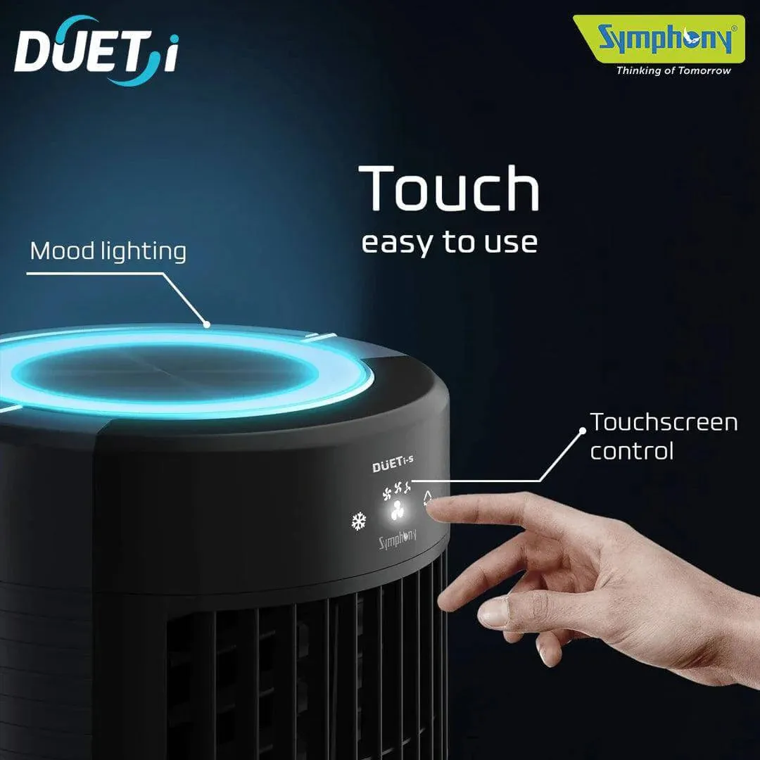 Symphony Duet Personal Table Cooling Fan for Home, Office, Shop Ultra High Speed Table Fan