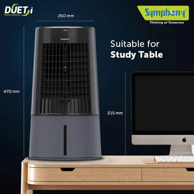 Symphony Duet Personal Table Cooling Fan for Home, Office, Shop Ultra High Speed Table Fan