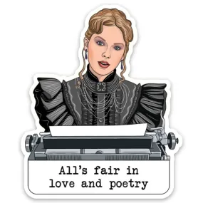 Taylor Swift Love and Poetry Die Cut Sticker | Scratch Resistant Vinyl Decal