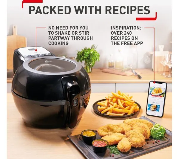 Tefal FZ727840 NEW Air Fryer ActiFry Advance Health Cooking Fryer 1.2Kg Black- NEW