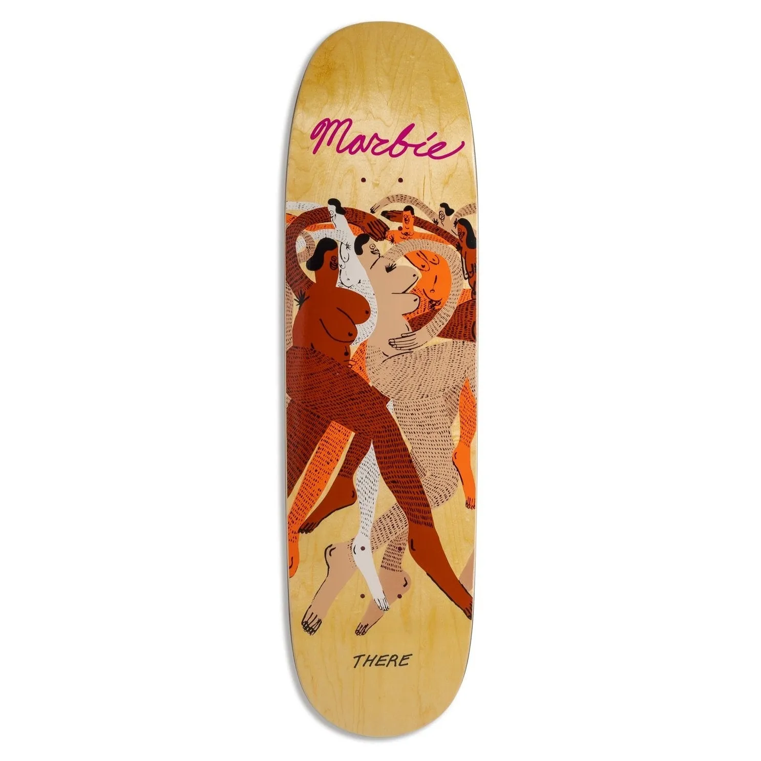 There Skateboards Marbie Around Shaped Deck 8.5"