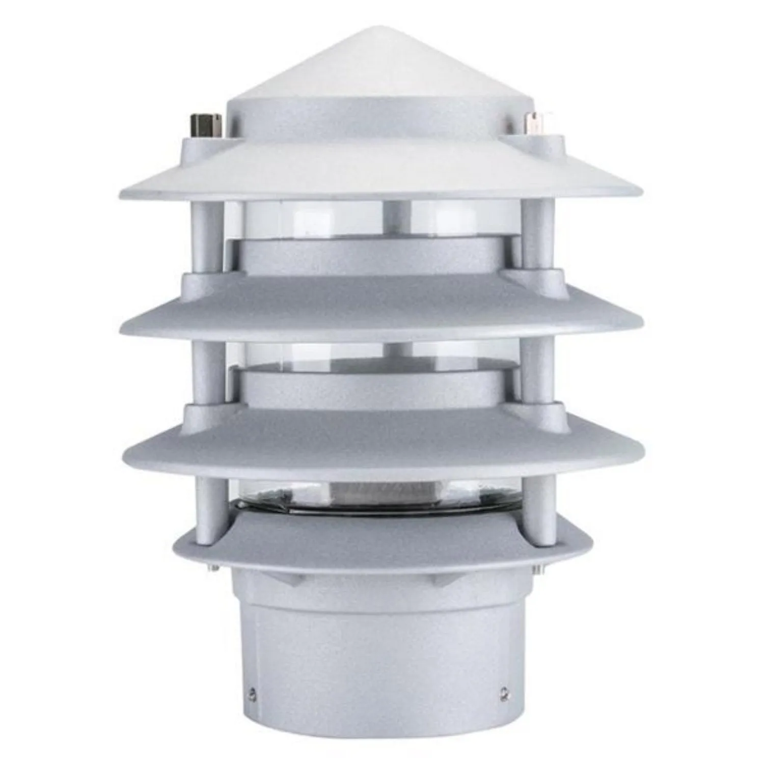 Three Tier Bollard Head in Green, White, Black, Silver or Beige