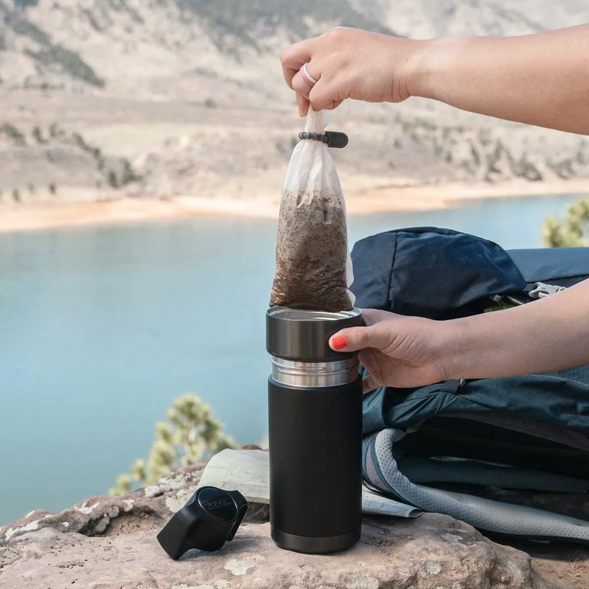 Toddy Go Brewer & Cold Brew Travel Mug - Copper/Black