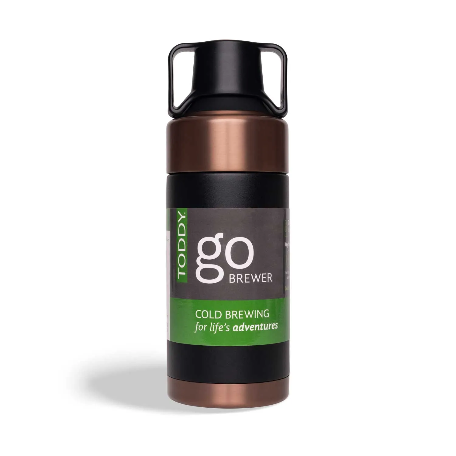 Toddy Go Brewer & Cold Brew Travel Mug - Copper/Black