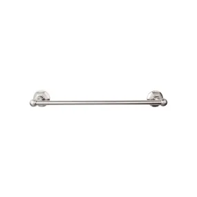 Top Knobs ED10BSNB Edwardian Bath Towel Bar 30 Inch Single - Hex Backplate Brushed Satin Nickel