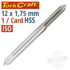 TORK CRAFT TAP HSS 12X1.75MM ISO 1/CARD NR1120C