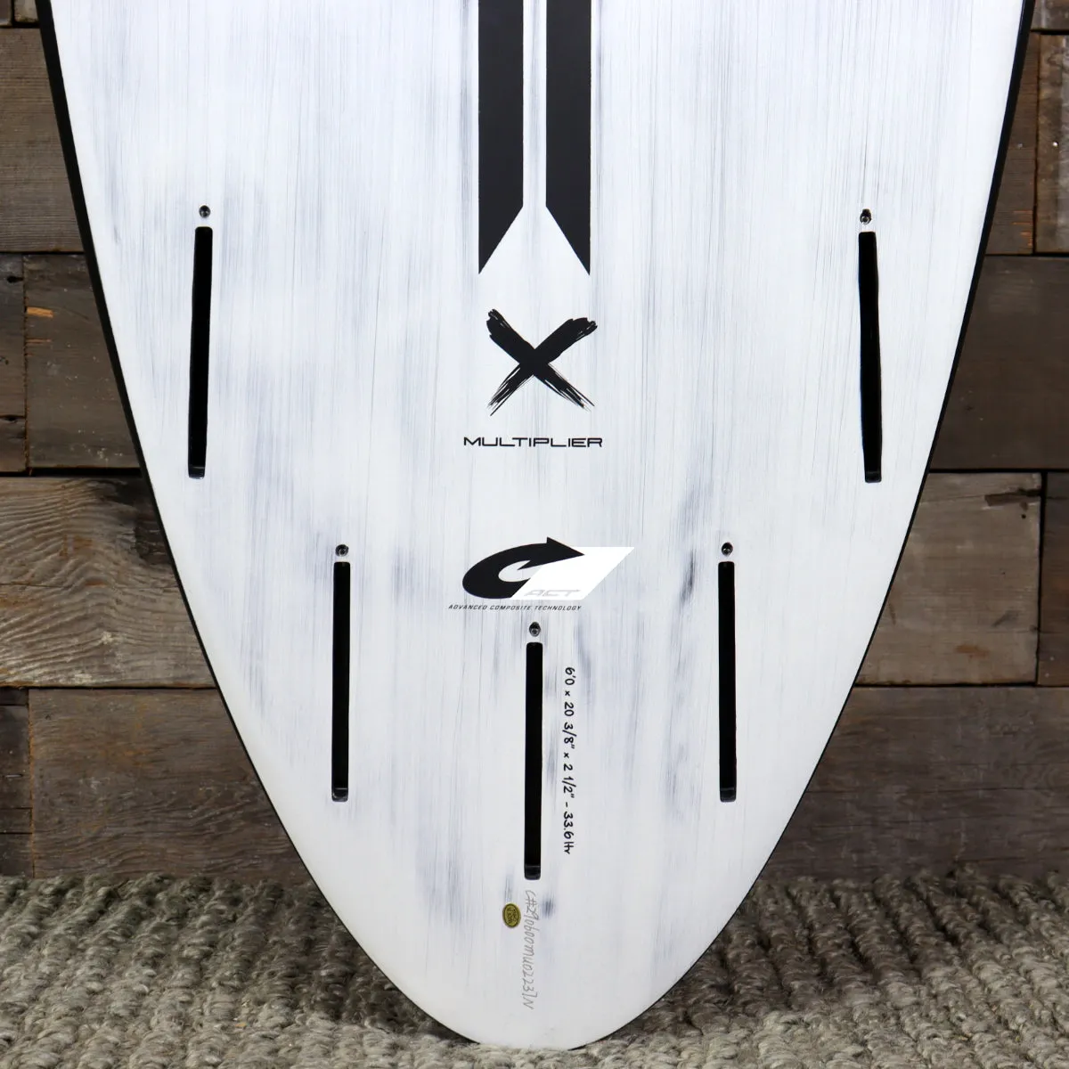 Torq Multiplier ACT 6'0 x 20 ⅜ x 2 ½ Surfboard - Black Rails