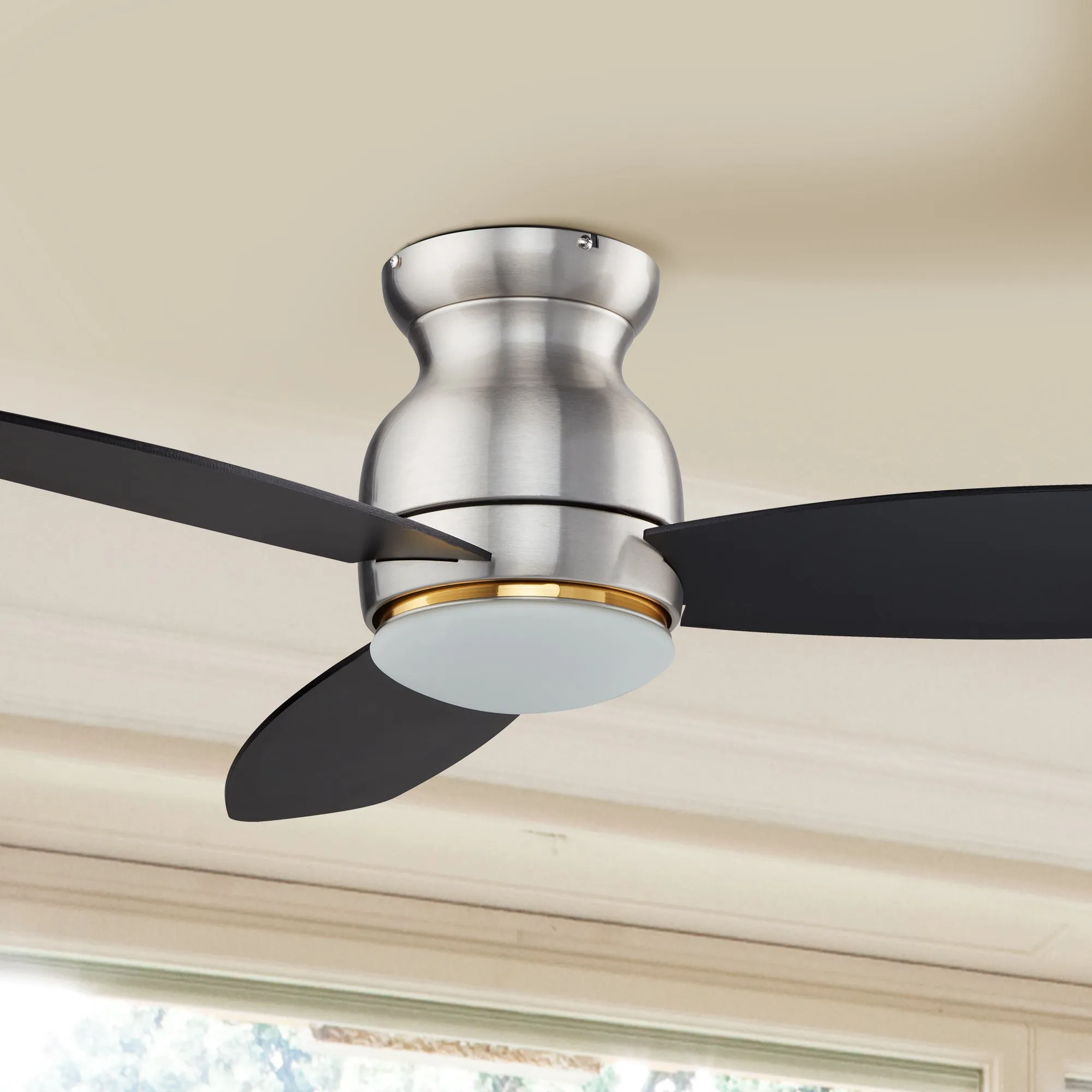 Trendsetter Outdoor Low Profile Smart Fan with LED Light Remote 48”