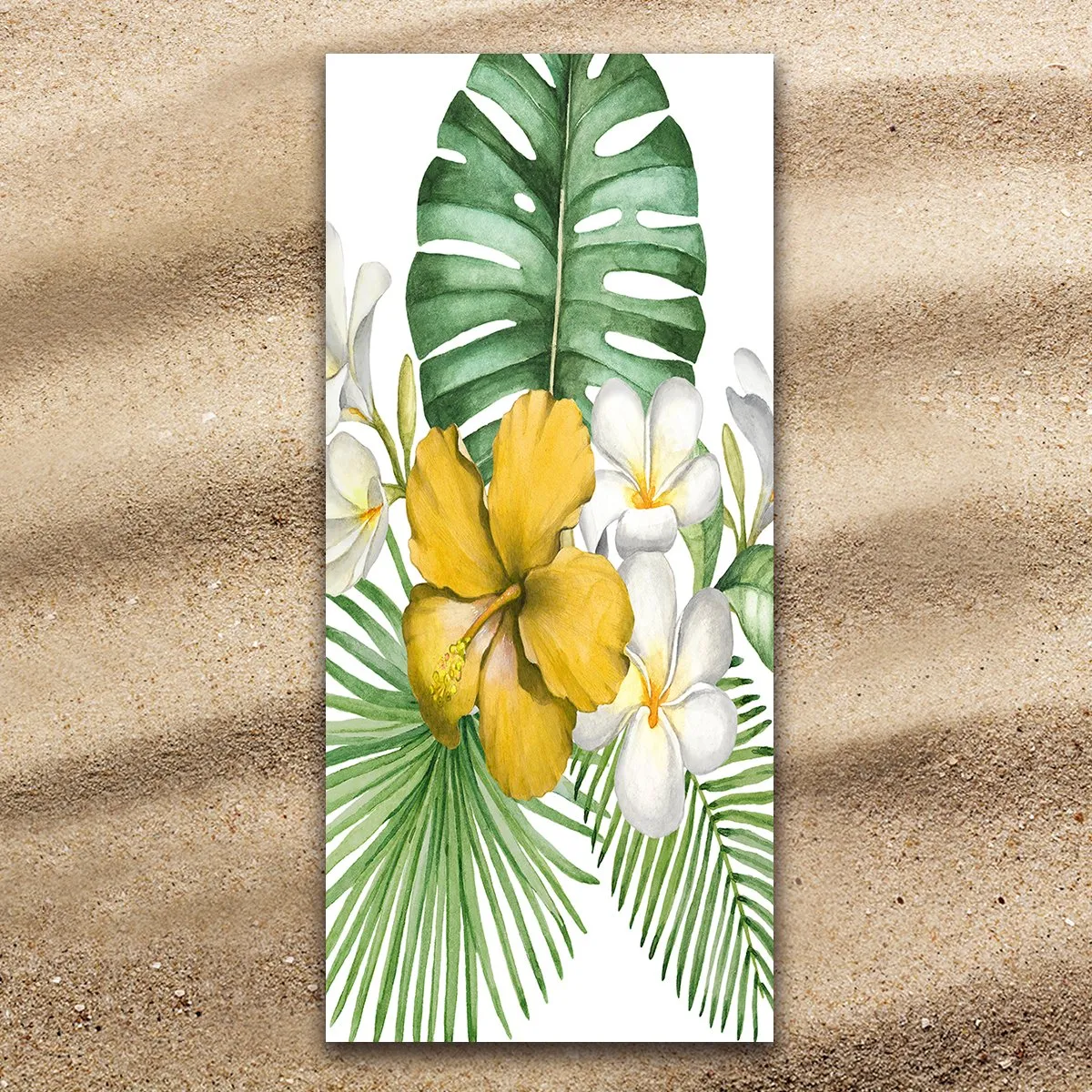 Tropical Flowers Extra Large Towel