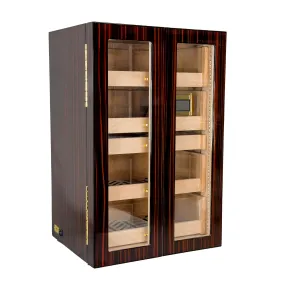 Visol Allen Macassar Ebony Cabinet Humidor - Holds up to 200 Cigars