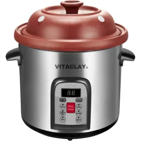 VitaClay Smart Organic Clay 6-Quart Multi-Crock 'N Stock Pot VM7800-5C